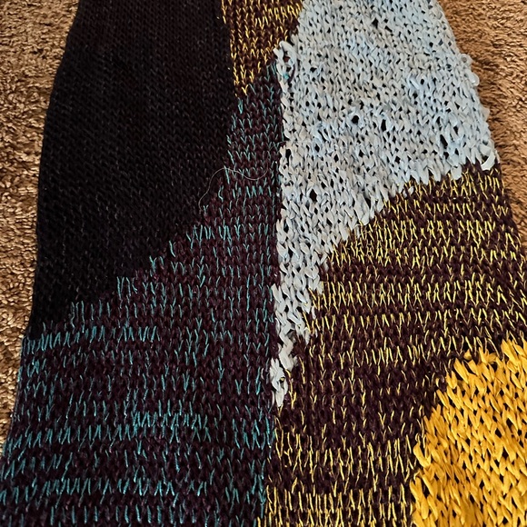 ZARA Colorblock Multicolor Knit Dress - Picture 6 of 8